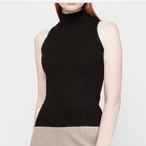 Black - Express - Sleeveless Turtleneck Sweater